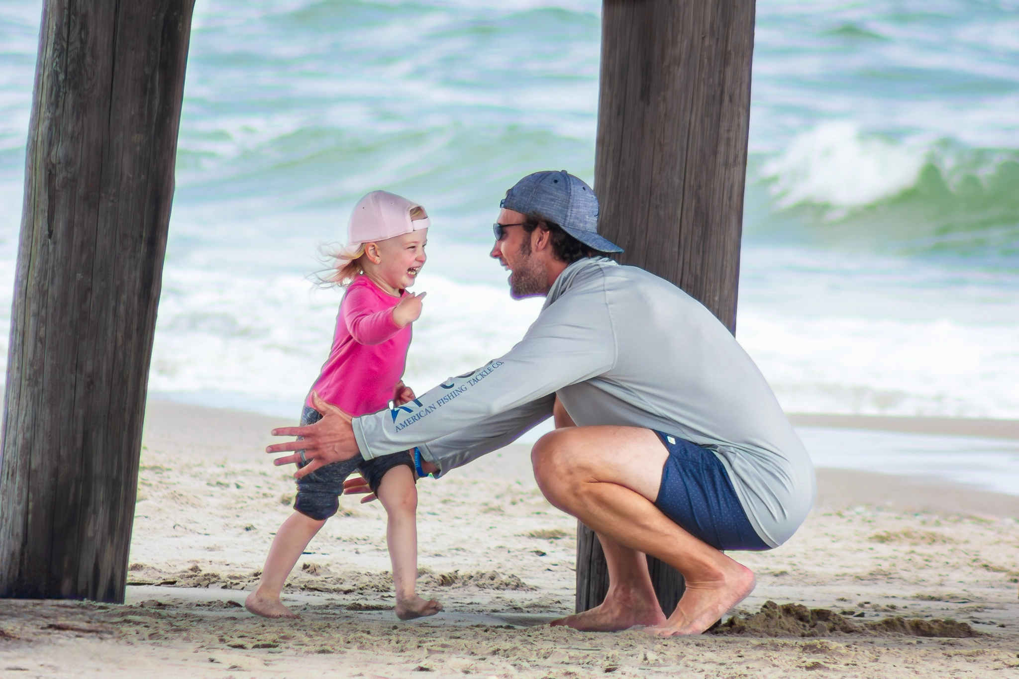 candid beach photo